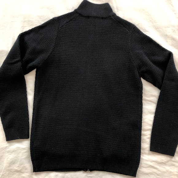 Men's Textured Zip-Front Cardi/Jacket - Picture 8 of 12